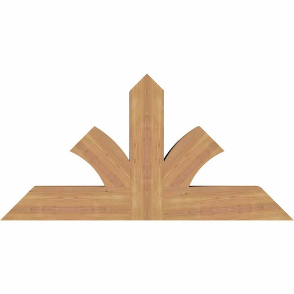 Ekena Millwork Richland Timber Gable Bracket, Western Red Cedar, 48"W x 24"H x 5 1/2"D x 5 1/2"F, 12/12 Pitch GBW048X24X0606RIC00SWR - main
